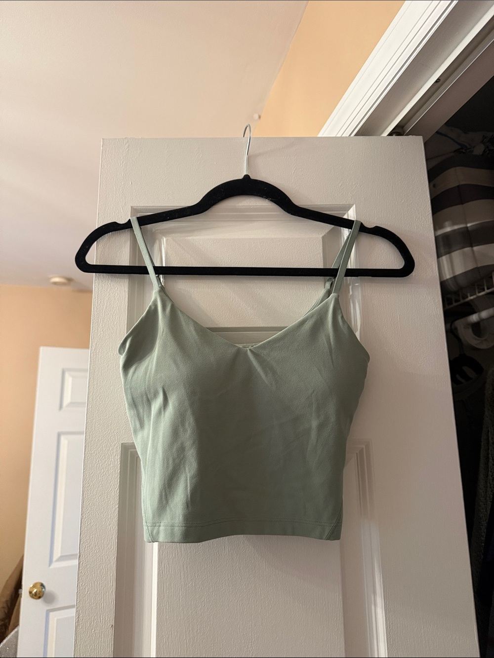 lululemon athletica Light Sage Spaghetti Strap Tank